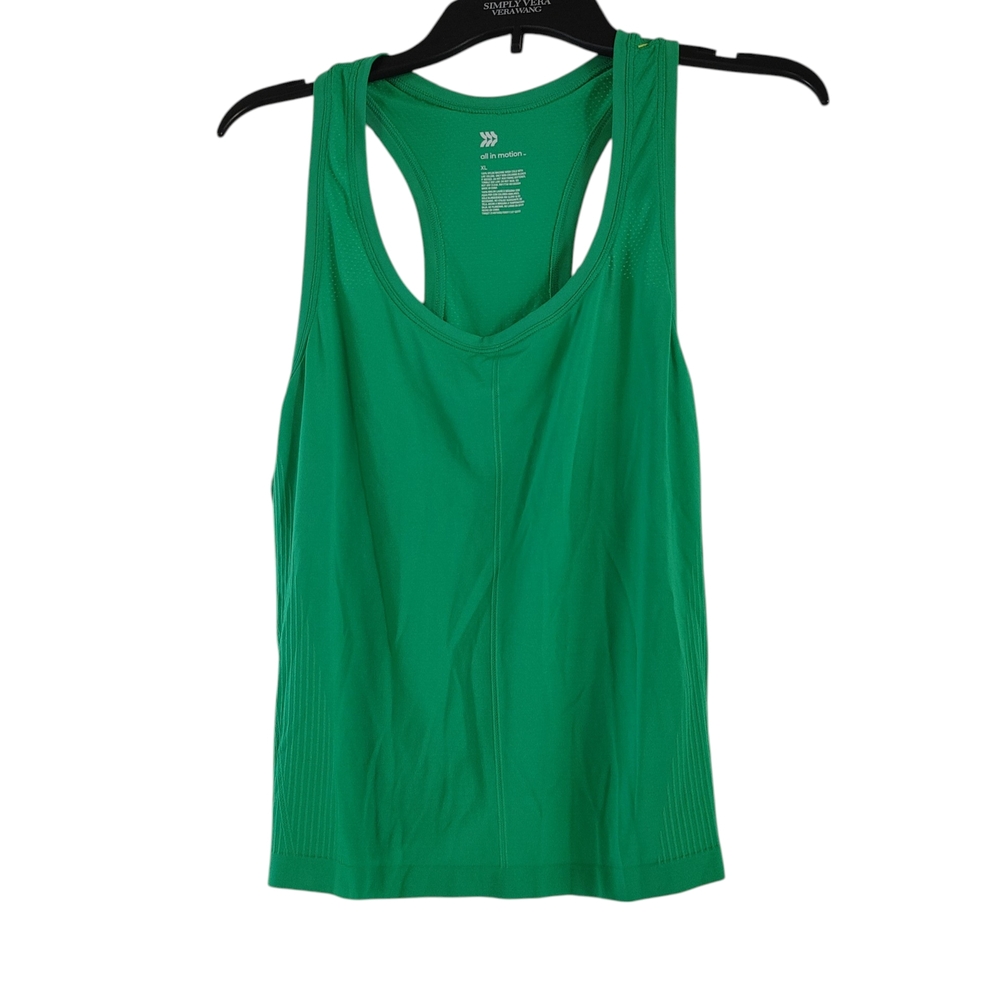 NWT All in motion Green Racerback Performance Tank Size XL
